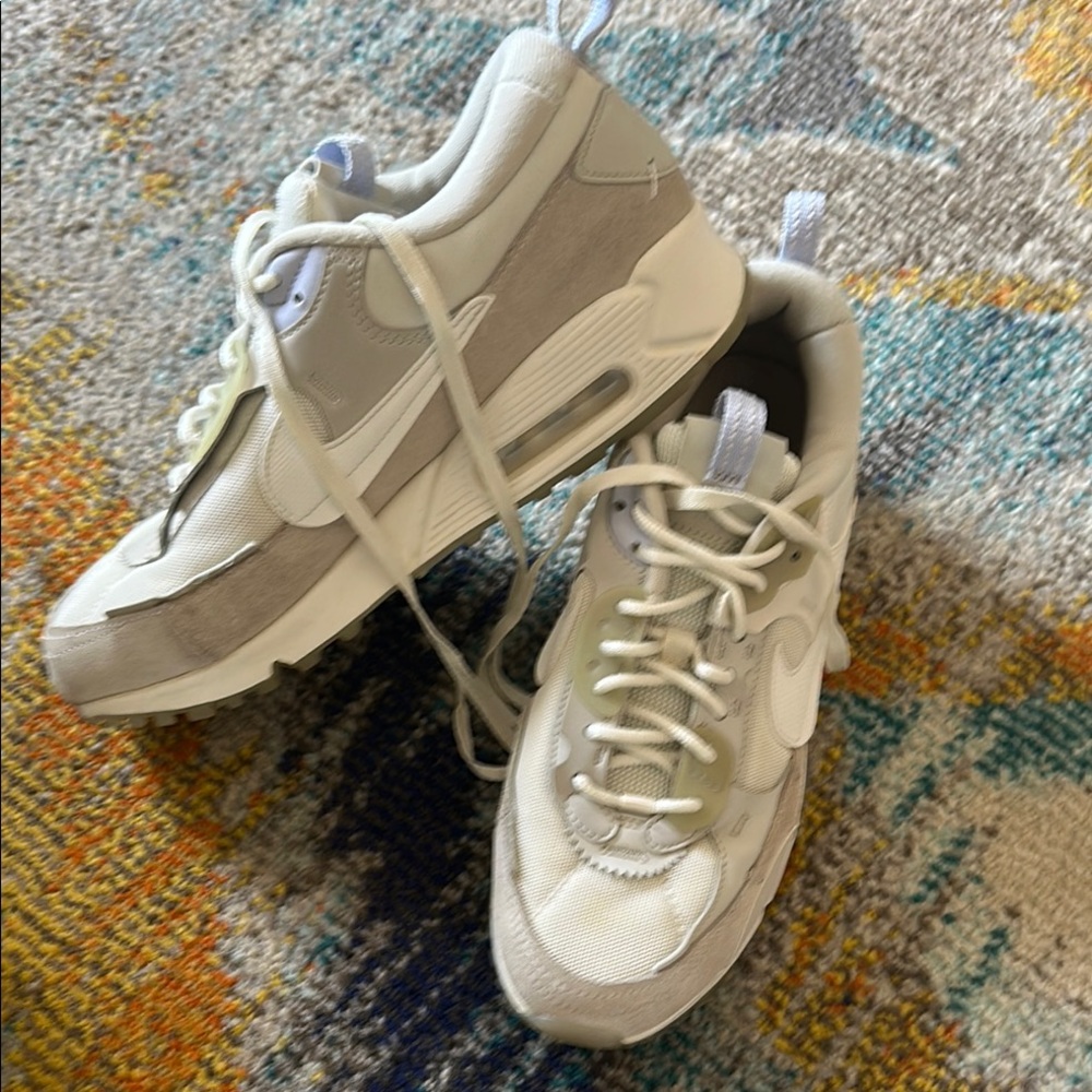 Nike White and Gray Sneakers